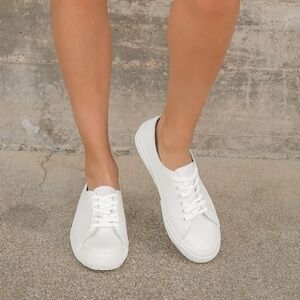 Superga raw cut leather sneakers size 39